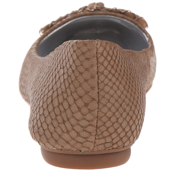 Tahari Inca Bow Ballet Flats Fawn 6M - Picture 3 of 6